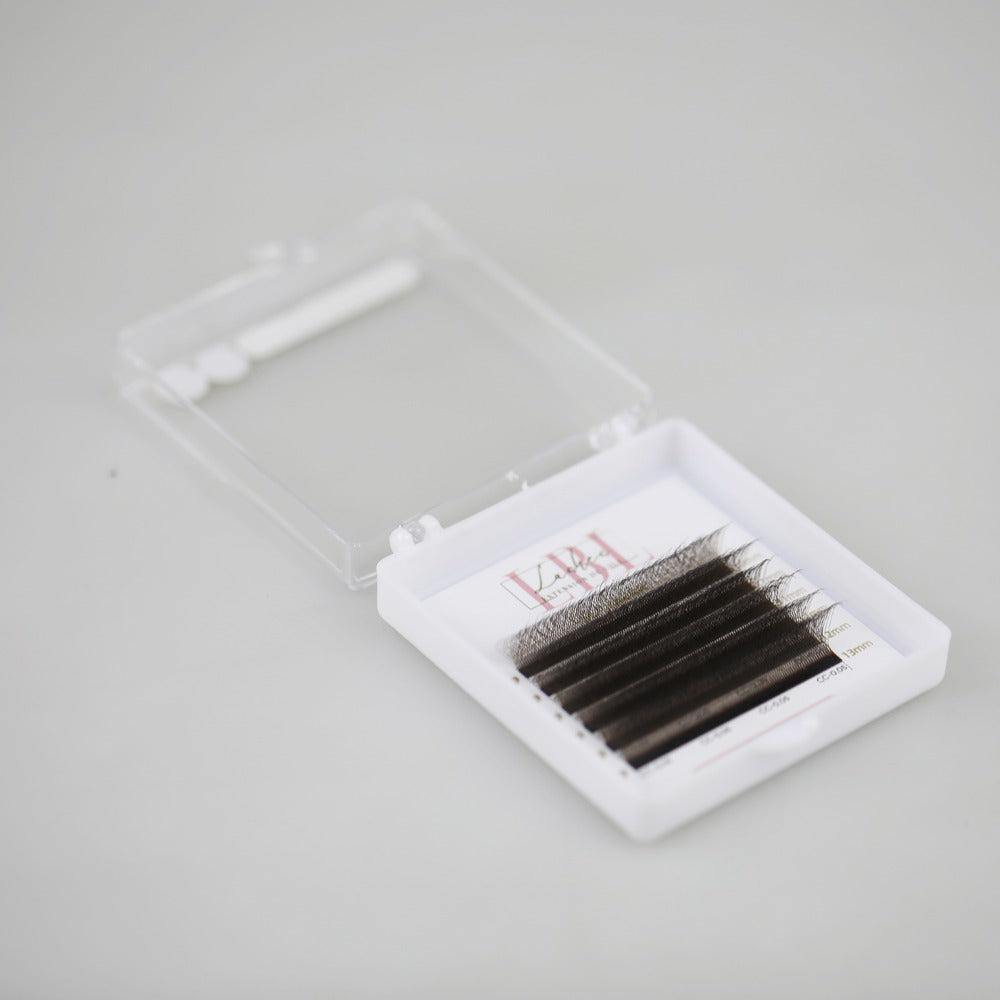 Cils W 5D 0.07 – Mini boîtier 6 rangées |Extensions de cils volume rapide !
