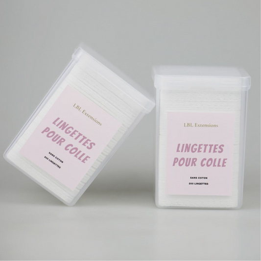 Lingettes pour adhésif