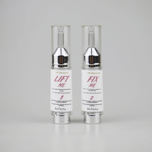 Lift Me + Fix Me  Duo de lotions pour rehaussement de cils