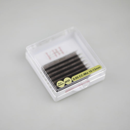 Cils W 5D 0.07 – Mini boîtier 6 rangées |Extensions de cils volume rapide !